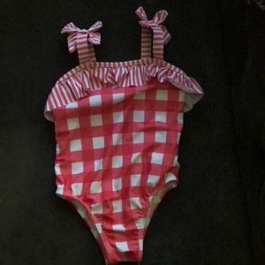 Gingham print swimsuit